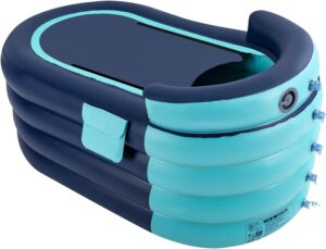 ⭐ Luxus Whirlpools  – Aufblasbare Badewanne für Erwachsene mit elektrischer Pumpe und Abfluss, faltbar, tragbar, abnehmbar, schnelle Installation in 1 Minute, geeignet für Spa-Badezimmer zu Hause