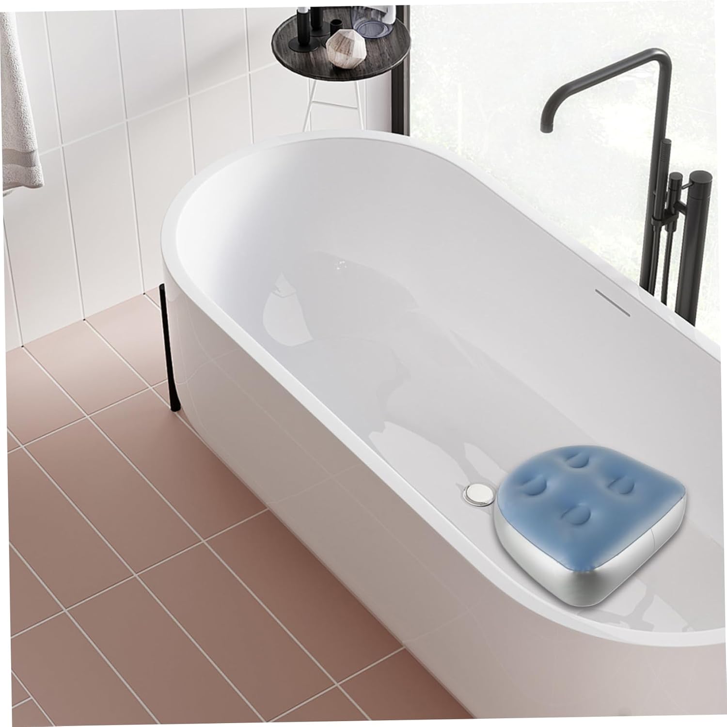 ⭐ Luxus Whirlpools – 2 Stück aufblasbare Sitzerhöhungen, 18,5 x 14,6 x 5,9 Zoll, Spa- und Rückenstütze, aufblasbarer Whirlpool-Sitz mit Saugnapf, PVC-Whirlpool-Sitzerhöhung für Erwachsene, Whirlpool-Sitz, Whirlpool-Sitz – Bild 2