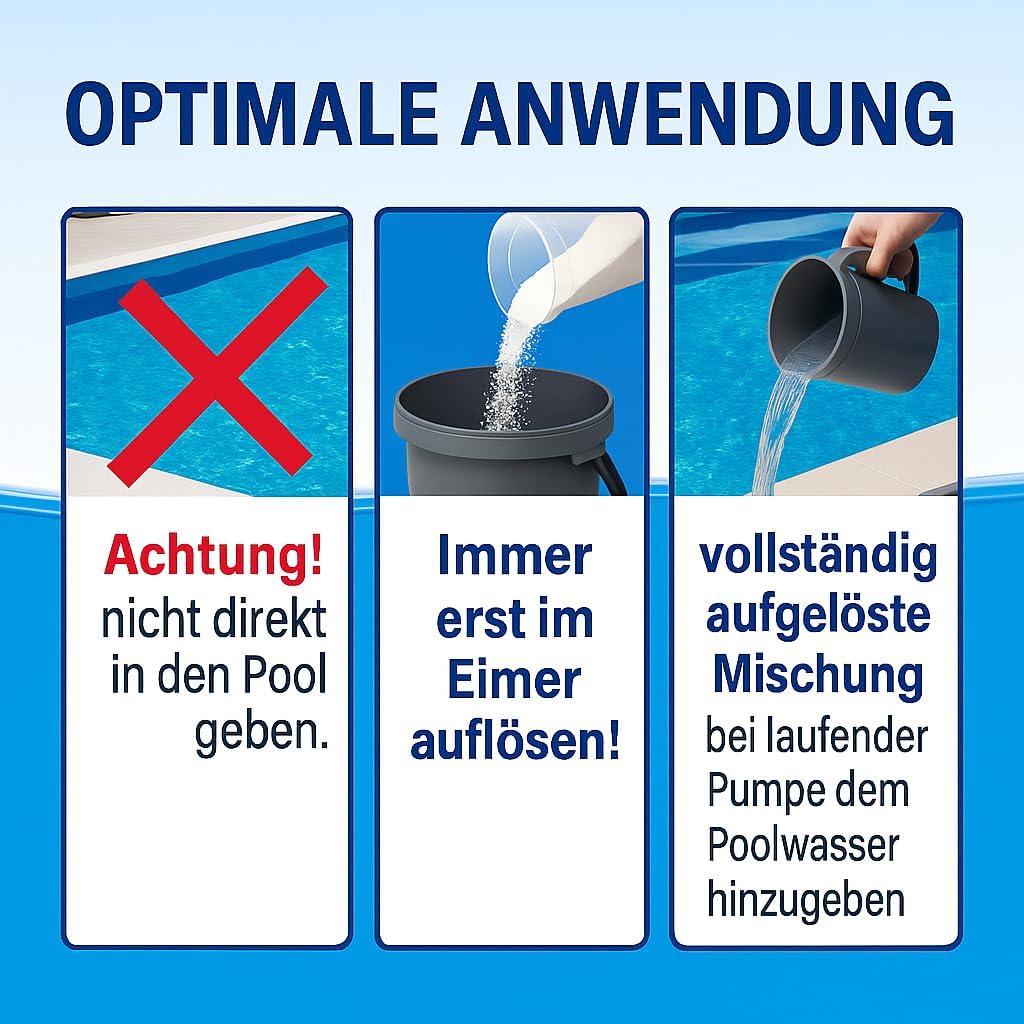 🧼 Zubehör & Pflege – Chlorine Granules 5 kg - Highly Effective Active Chlorine for Pool & Whirlpool - Quick Disinfection & Algae Control, pH Neutral, Made in Europe - Granules for Water Care Season Pack – Bild 5