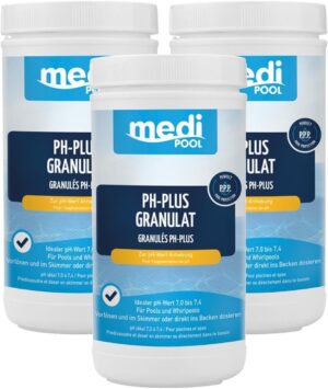 🧼 Zubehör & Pflege – mediPOOL pH-Plus Granules 3 x 1 kg