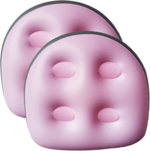 ⭐ Luxus Whirlpools  – 2 Stück aufblasbare Sitzerhöhungen, 18,5 x 14,6 x 5,9 Zoll, Whirlpool- und Rückenstütze, aufblasbarer Whirlpool-Sitz mit Saugnapf, Whirlpool-Sitz, PVC-Whirlpool-Sitzerhöhung für Erwachsene, Stil 3, Whirl