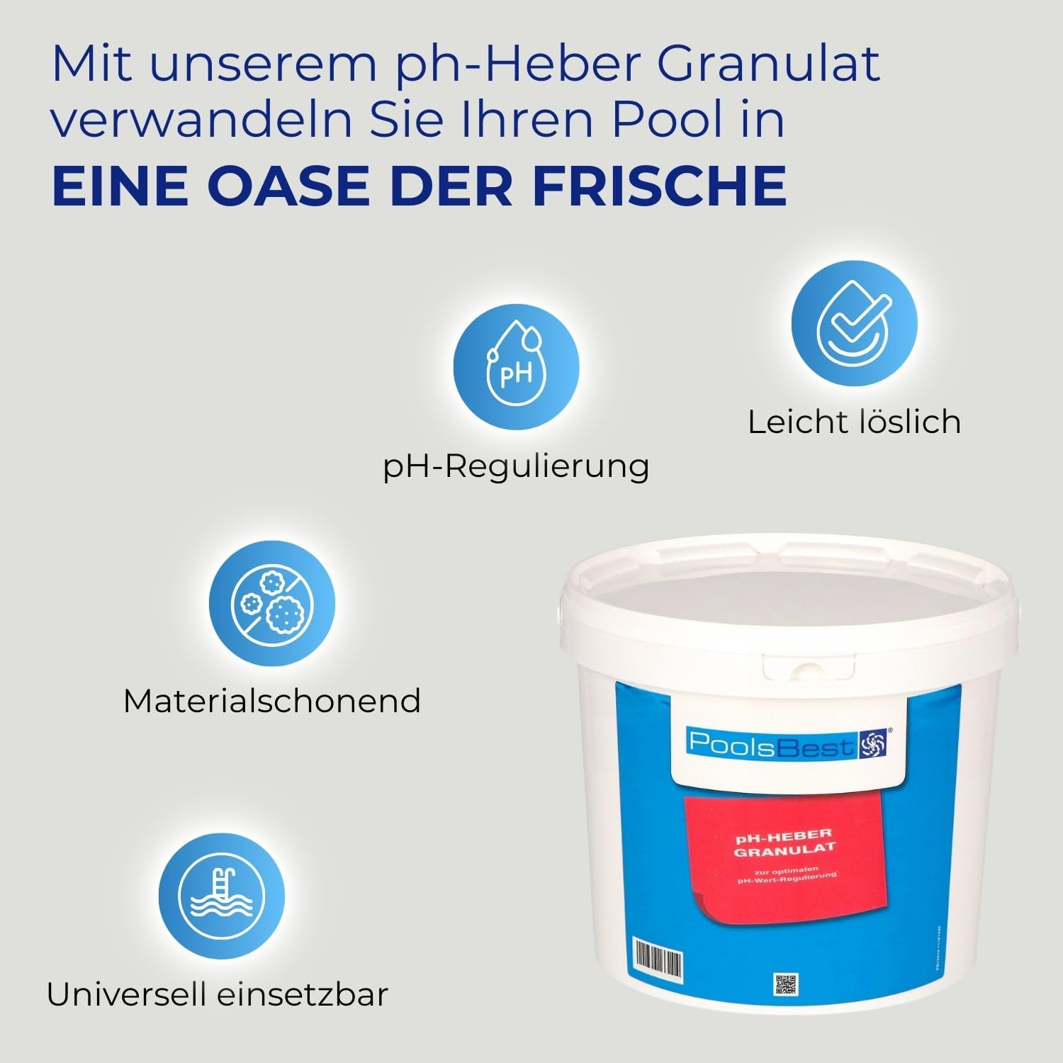 🧼 Zubehör & Pflege – Poolsbest pH Lifter Granules, 5 kg – Bild 5