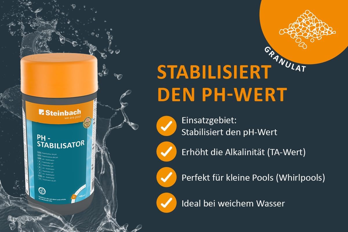 🧼 Zubehör & Pflege – Steinbach Water Care pH Stabiliser - 0753401TV00 - 1kg - Stabilises pH and Increases Alkalinity (TA) – Bild 4
