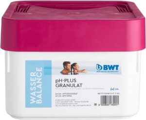 🧼 Zubehör & Pflege – BWT pH-Plus Granules 3 kg - Fast Dissolving Alkali Powder to Increase the pH of Pool Water, Suitable for Pools of All Types - Perfect Water Care with Optimal pH 7.2-7.4