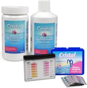 🧼 Zubehör & Pflege – Bayrol Cristal Set with Active Oxygen Granules, Activator & Tester for Quick and Chlorine-Free Water Disinfection in the Pool