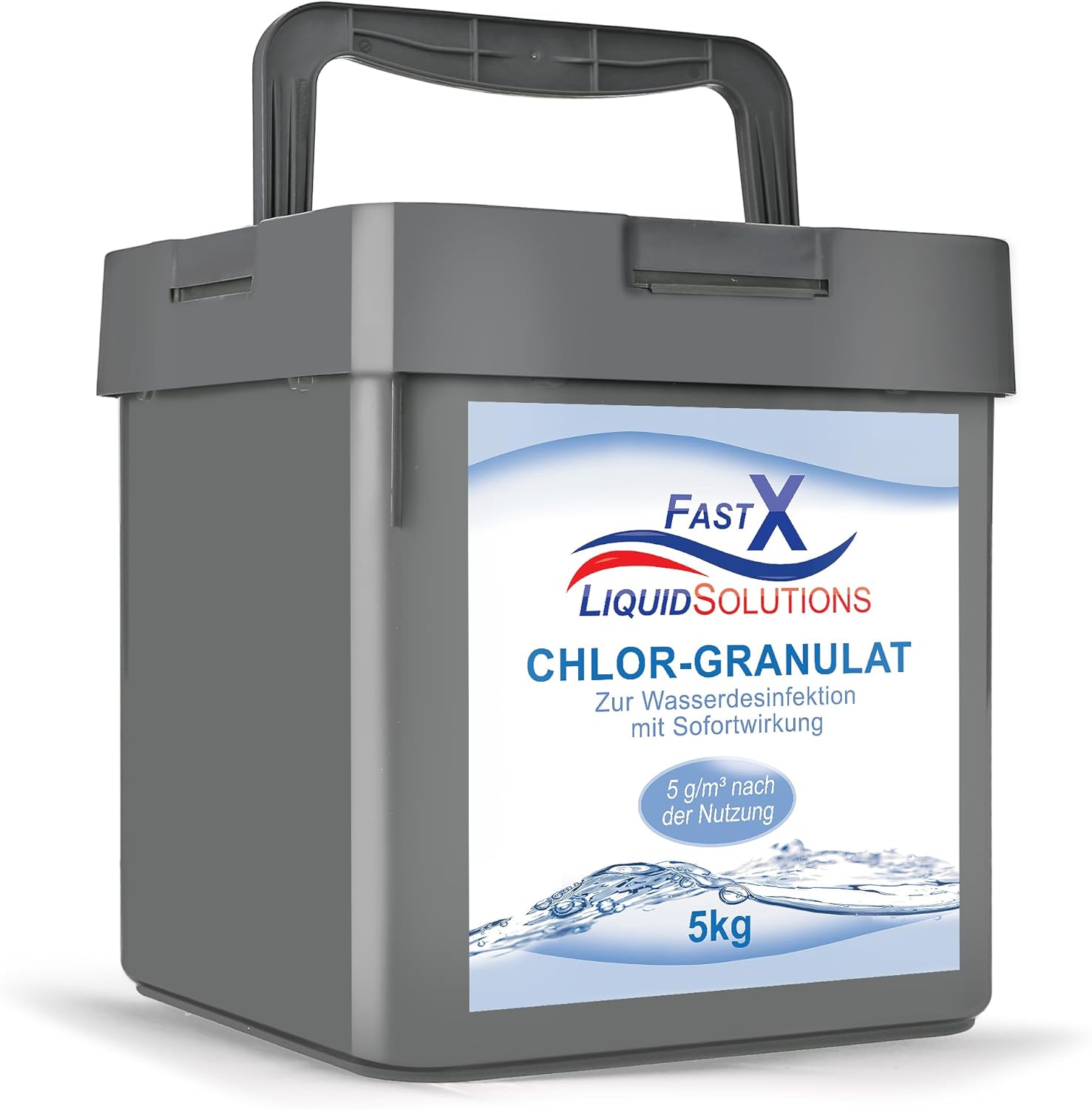 🧼 Zubehör & Pflege – Chlorine Granules 5 kg - Highly Effective Active Chlorine for Pool & Whirlpool - Quick Disinfection & Algae Control, pH Neutral, Made in Europe - Granules for Water Care Season Pack