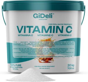 🧼 Zubehör & Pflege – Vitamin C Powder 20 kg Technically High Purity for Chlorine Neutralisation for Pool Spa Whirlpool Aquarium Pond Water