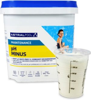🧼 Zubehör & Pflege – pH Minus Granules, 5 kg, Fast-Acting pH Reducer for Pools and Hot Tubs, Easy to Use, Protects Against Limescale and Skin Irritation