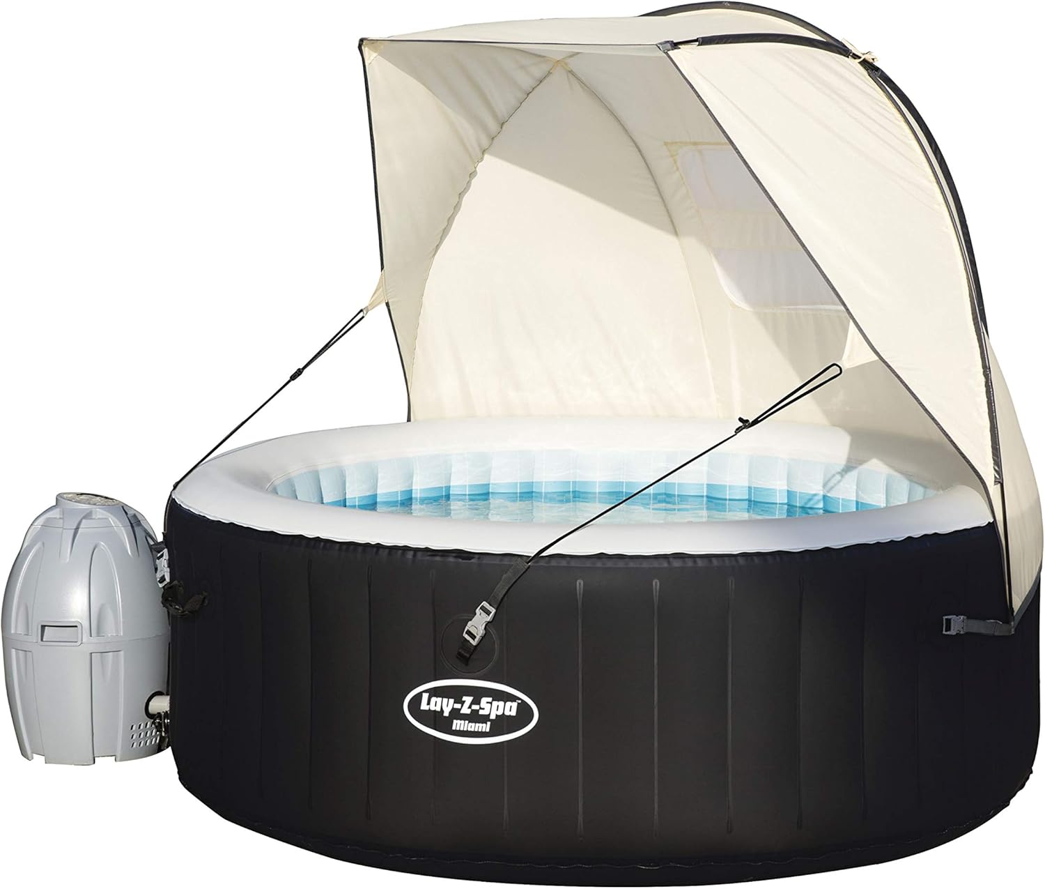 ⭐ Luxus Whirlpools – Bestway Lay-Z-Spa Sonnenschutzdach, 183 x 94 x 109 cm. – Bild 11