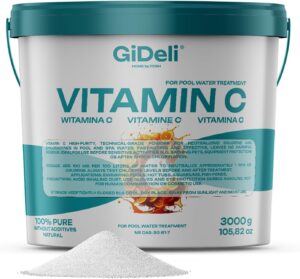 🧼 Zubehör & Pflege – Vitamin C Powder 3 kg Technically High Purity for Chlorine Neutralisation for Pool Spa Whirlpool Aquarium Pond Water