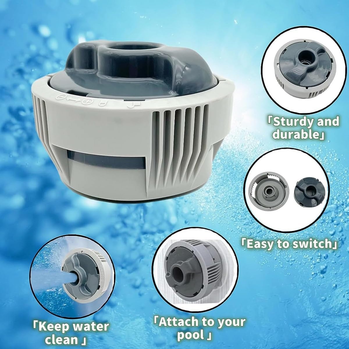 🧼 Zubehör & Pflege – Chemical Chlorine Dispenser System for Bestway Lay Z Whirlpool Spa and Hot Tubs P05345 P03821 Chemical Dispenser System – Bild 2
