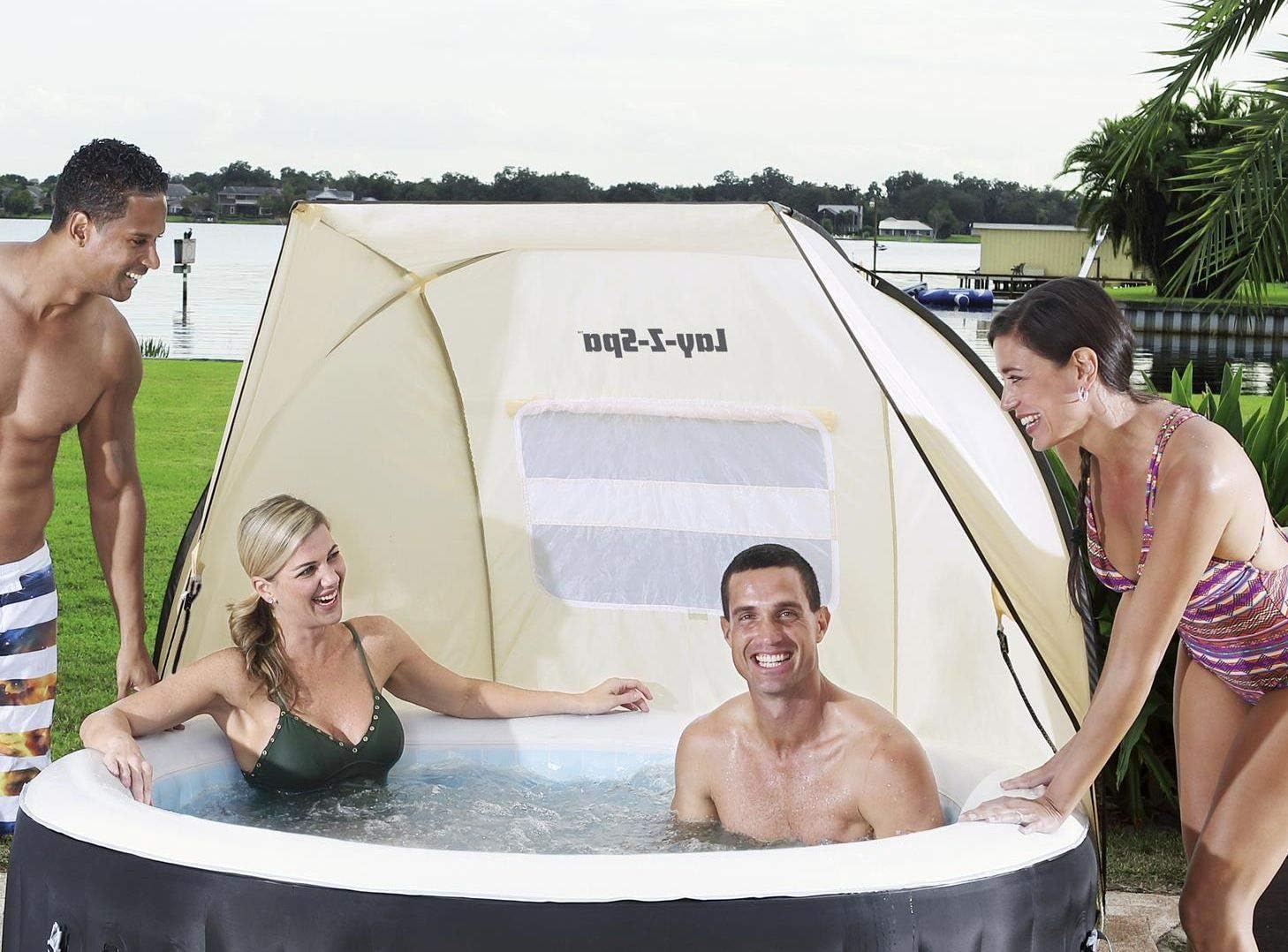 ⭐ Luxus Whirlpools – Bestway Lay-Z-Spa Sonnenschutzdach, 183 x 94 x 109 cm. – Bild 2