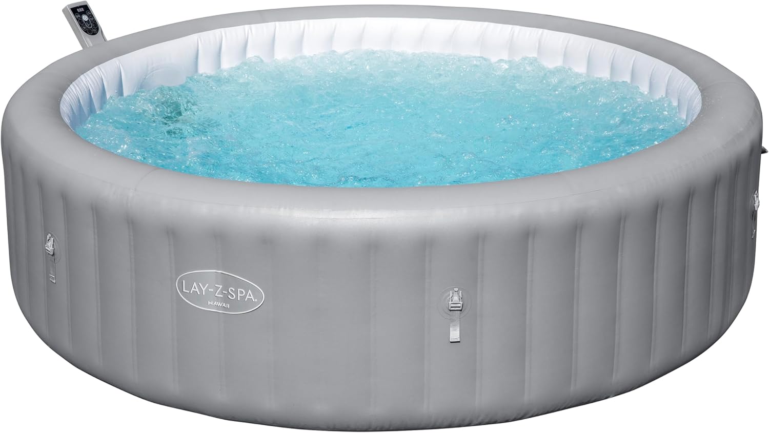 ⭐ Luxus Whirlpools – Bestway Lay-Z-Spa Hawaii AirJet Whirlpool Ø236 x 71 cm – Aufblasbarer Outdoor-Whirlpool für 8 Personen, 190 AirJet Düsen, EnergySense Dämmung, App-Steuerung, Heizung 40 °C, Frostwächter, TriTech PVC – Bild 11