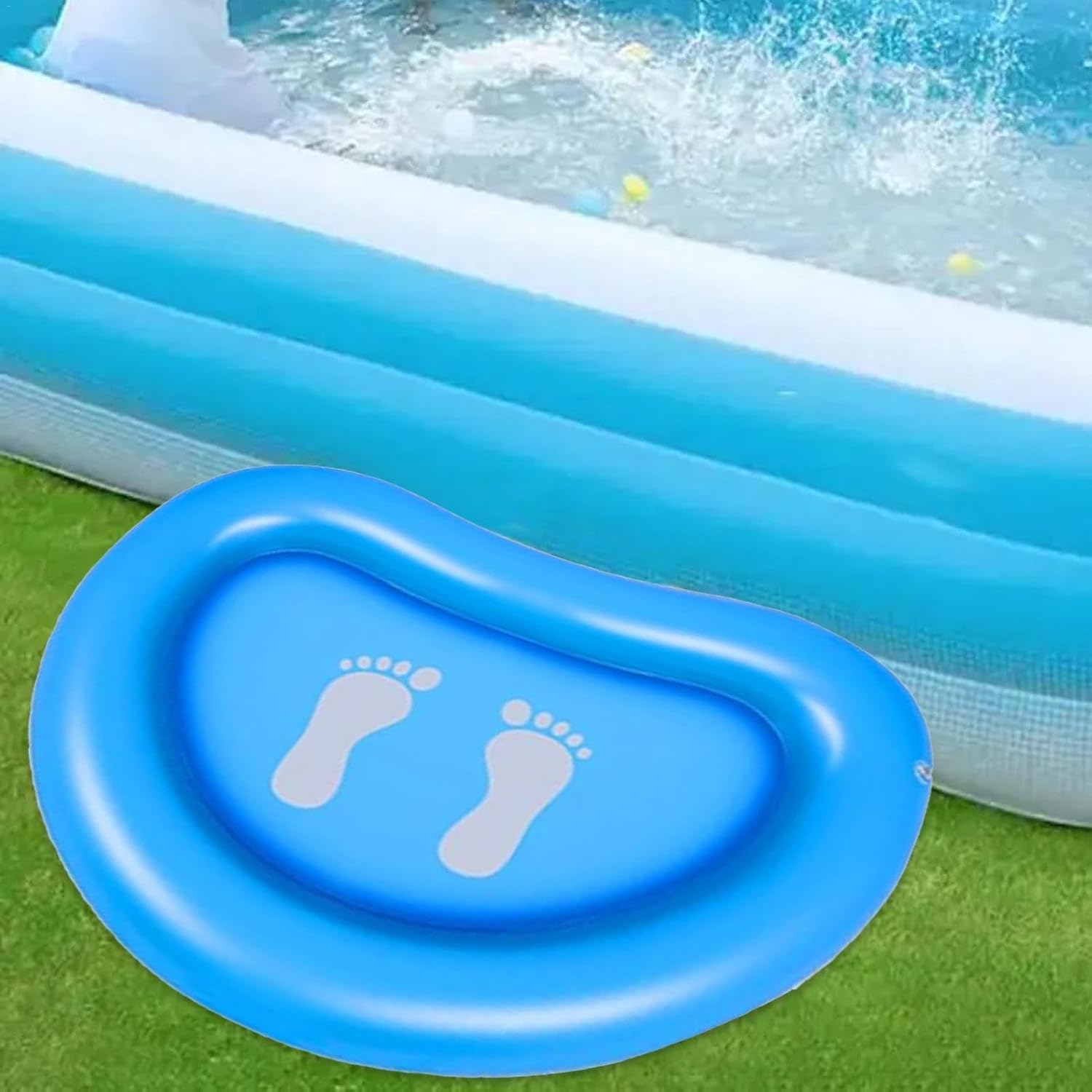 ⭐ Luxus Whirlpools – Aufblasbares Fußbad für den Strand, tragbares Waschbecken, Luxus-Fußbad, persönliches wasserdichtes Pool-Fußwaschbecken, Mehrzweck-Fußbad, Fußeinweichbadewanne für Strand, Familienpool – Bild 5