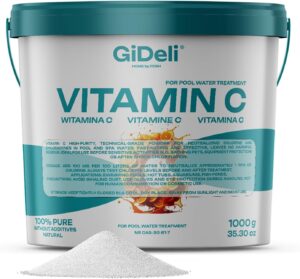 🧼 Zubehör & Pflege – Vitamin C Powder 1 kg Technically High Purity for Chlorine Neutralisation for Pool Spa Whirlpool Water Conditioner Aquarium Pond Water