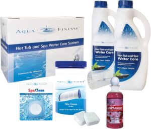 🧼 Zubehör & Pflege – AquaFinesse Whirlpool Water Care Set with Chlorine Tablets + Whirlpool Fragrance InSparation, Filter Cleaner Tabs, Spa Clean Puck