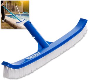 🧼 Zubehör & Pflege – HECHT Pool Brush, Optional with Telescopic Rod, Pool Accessories, Pool Cleaning, Water Care, Complete Accessory Set, for Swimming Pool, Paddling Pool, Hot Tub (Model 2)