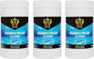 🧼 Zubehör & Pflege – HAF® pH Lifter / pH + / pH Plus Granules 3 kg – For Quick & Reliable Raising and Regulation of pH Value in Pool, Swimming Pool & Hot Tub – Quality: Made in Europe – Quantity: 3 x 1 kg