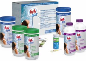 🧼 Zubehör & Pflege – Water Treatment Complete Kit with Bromine HTH Care Kit for Inflatable Hot Tub
