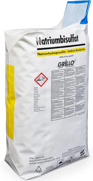 🧼 Zubehör & Pflege – Grillo pH Minus Granules, pH Reducer for Pool Water Care, Easily Soluble, Effective pH Reduction - 25 kg
