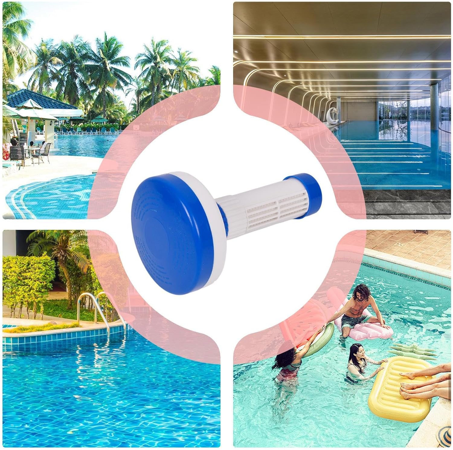 🧼 Zubehör & Pflege – Floating Pill Dispenser, Automatic Pill Dispenser Holder - Slow Release Adjustable Automatic Distributor with Large Capacity for Maintenance, Water Care, Hot Weather – Bild 4