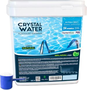 🧼 Zubehör & Pflege – Nortembio Pool Flocculant 24 Weeks | Natural Water Clarifier for Large Swimming Pools & Spas | Effective Water Care | Compatible with Chlorine & Salt Systems | Aluminium Free