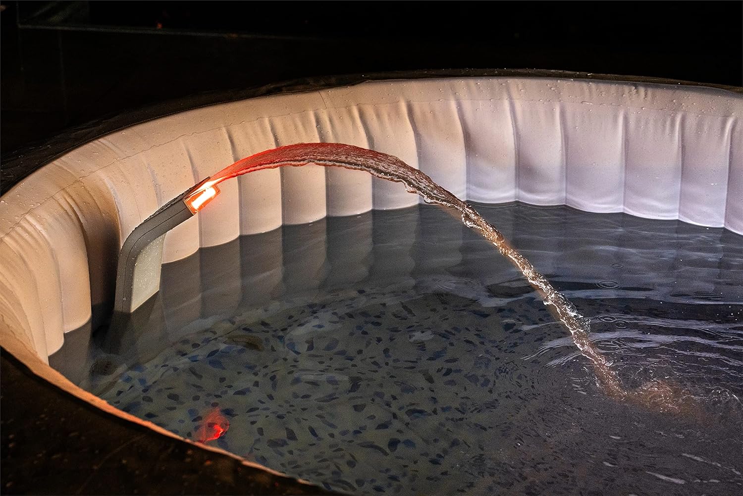 ⭐ Luxus Whirlpools – Bestway SaluSpa Wasserfallfunktion mit LED-Leuchten, integrierte Lichter mit 7 Farbmodi, kompatibel mit den meisten aufblasbaren und tragbaren SaluSpa-Whirlpools von Bestway – Bild 3