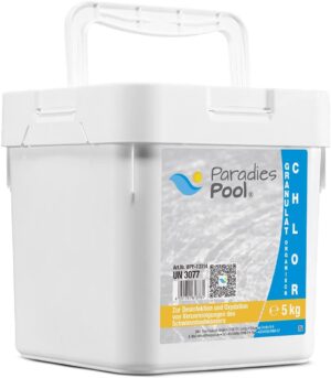 🧼 Zubehör & Pflege – Paradies Pool Chlorine Fast Granules for Swimming Pools, Quick Dissolving, Capacity: 5 kg
