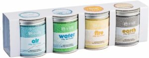 🧼 Zubehör & Pflege – Surdefens AquaFinesse Spa de Luxe Crystals Set of 4 with 4 Fragrances, 1.48 kg, Round, Whirlpool Bath Crystals Set