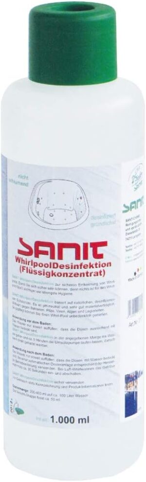 🧼 Zubehör & Pflege – Sanit Whirlpool Disinfection 1000 ml Bottle/Spa Cleaner