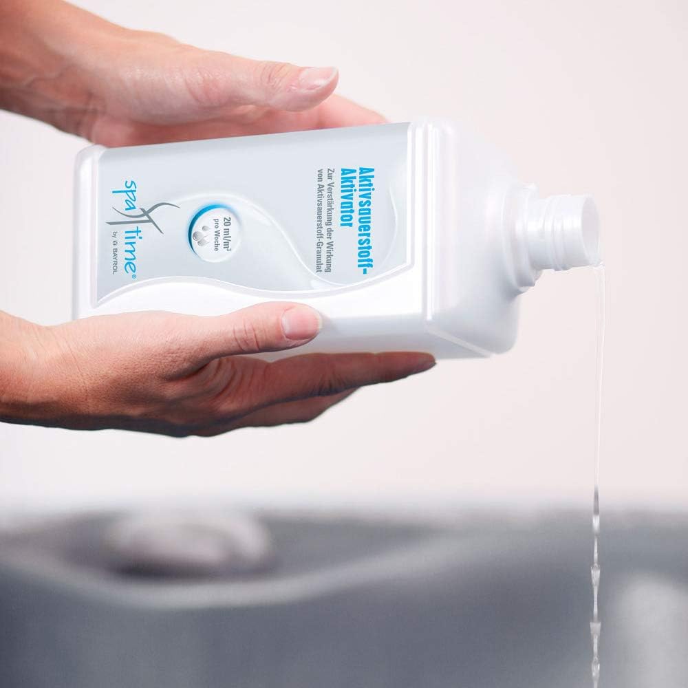 🧼 Zubehör & Pflege – SpaTime by Bayrol Active Oxygen Activator, 1.0 L, for Chlorine-Free Water Care with Active Oxygen, Supports and Strengthens the Effect of Active Oxygen Granules, Foam-Free and pH Neutral – Bild 5