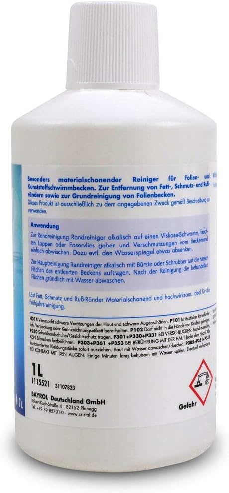 🧼 Zubehör & Pflege – Poolreiniger Randreinigungsmittel alkalisch 1 Liter – Bild 3