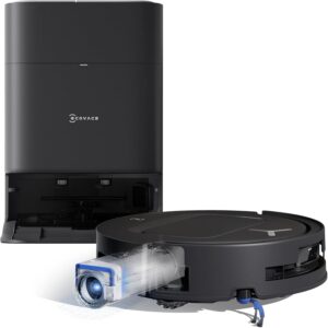 🧼 Zubehör & Pflege – ECOVACS Deebot T80 Omni Robot Vacuum Cleaner with Mop Function, 18,000 Pa, OZMO Roller Mop Roller with Continuous Fresh Water Self-Cleaning, ZeroTangle 3.0, Mop Wash with 40-75°C Hot Water, Black
