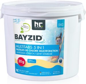 🧼 Zubehör & Pflege – Höfer Chemie 5-in-1 Multitabs Pool 20 g - 5 kg - Chlorine Tablets for Pool 20 g - 5-Phase Care & Cleaning - Made in Europe - For Crystal Clear Pool Water