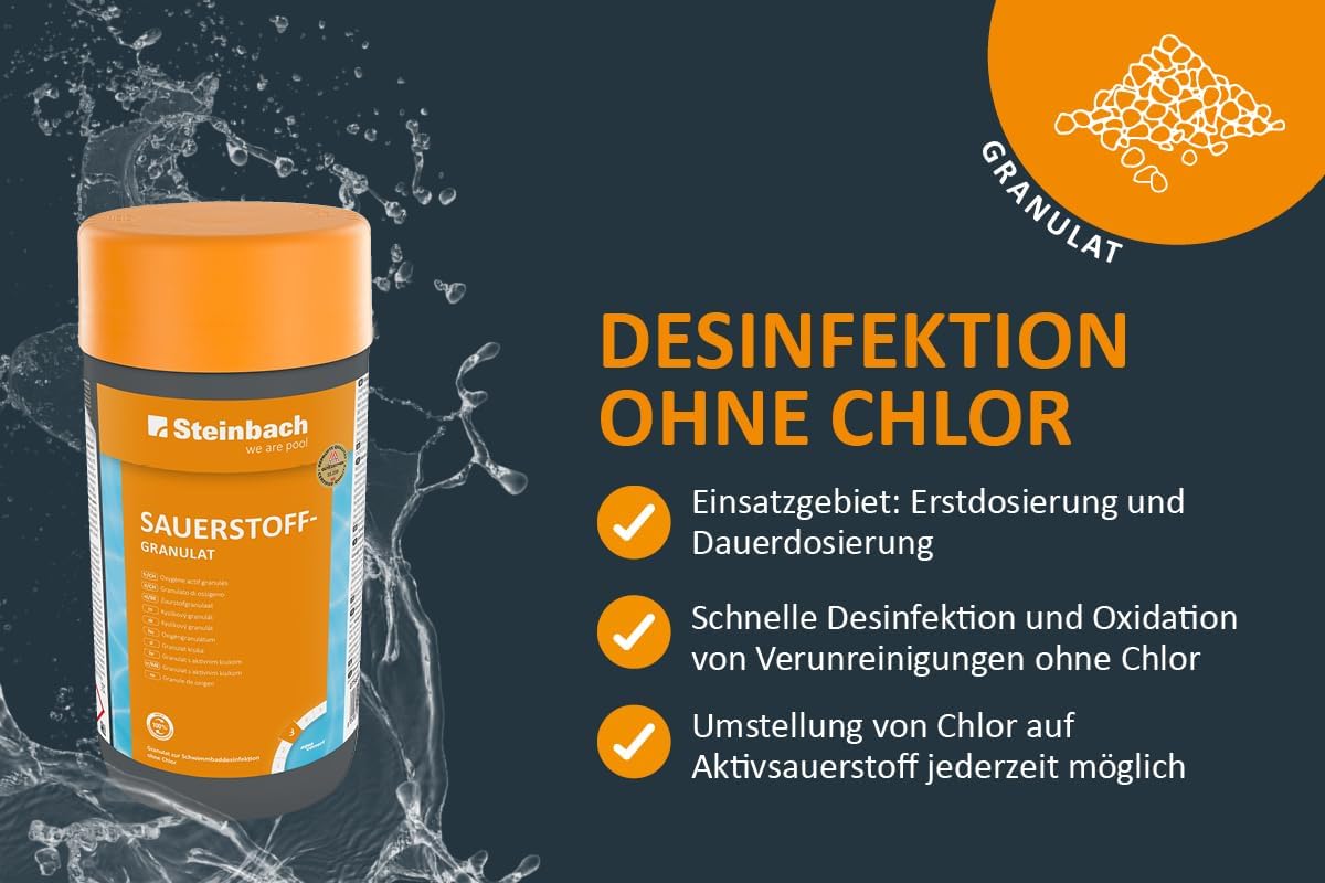 🧼 Zubehör & Pflege – Pool Chemical Disinfectant, oxygen granules, 1 kg – Bild 4
