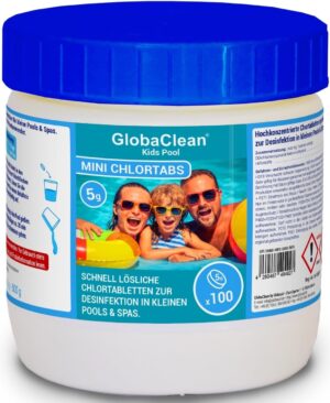 🧼 Zubehör & Pflege – Chlorine Tablets for Pool & Whirlpool - Mini 5 g, Whirlpool Chlorine, Effective Paddling Pool Disinfection, Quick Dissolving, Ideal for Children's Pool, Safe Against Bacteria and Algae