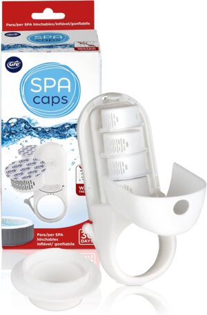 🧼 Zubehör & Pflege – Gre Spacaps Dosing Cap - For Disinfection and Care of Hot Tubs, 1 Dosing System and 2 Capsules