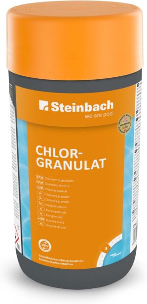 🧼 Zubehör & Pflege – Steinbach Poolchemie Disinfectant, chlorine granulate, 1 kg, White