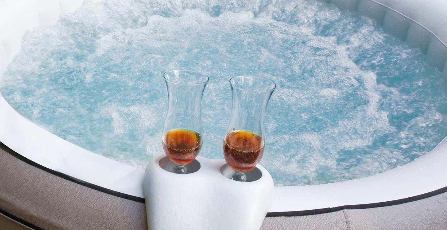 🎯 Whirlpool Gadgets – 2 Neck Pillows + 1 Drink Holder Set Mspa Whirlpool + Other Pools Neck Pillow Head Rests – Bild 4