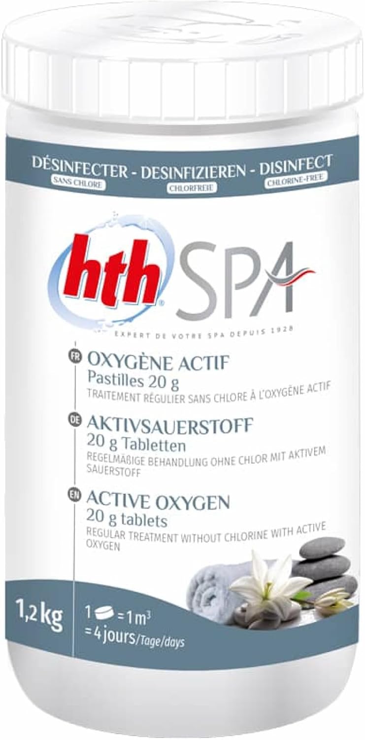🧼 Zubehör & Pflege – HTH Disinfectant Tablets with Active Oxygen, Treatment and Maintenance of Whirlpool Water