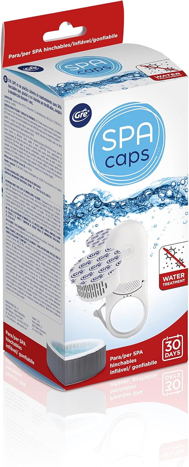 🧼 Zubehör & Pflege – Gre Spacaps Dosing Cap - For Disinfection and Care of Hot Tubs, 1 Dosing System and 2 Capsules – Bild 2