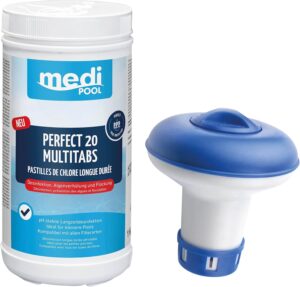 🧼 Zubehör & Pflege – Medipool 3-in-1 Perfect 20 MultiTabs Care Set 1 kg (Tabs 20 g) Triple Effect for Pools and Hot Tubs with Mini Dosing Float