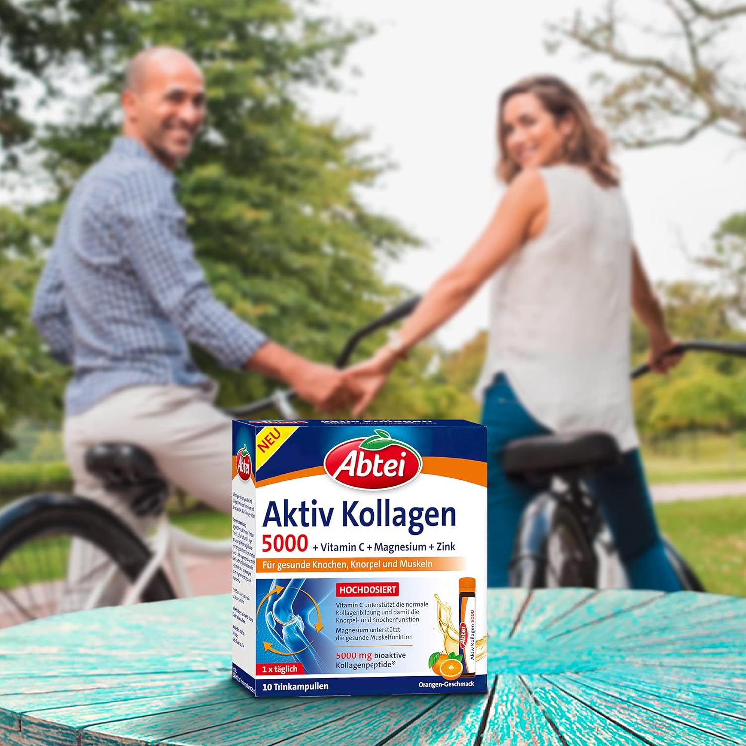 🧼 Zubehör & Pflege – Abtei Active Collagen 5000 Dietary Supplement for Healthy Bones, Cartilage and Muscles, with Vitamin C, Magnesium and Zinc, 1 x 10 Drinking Ampoules of 25 ml – Bild 5