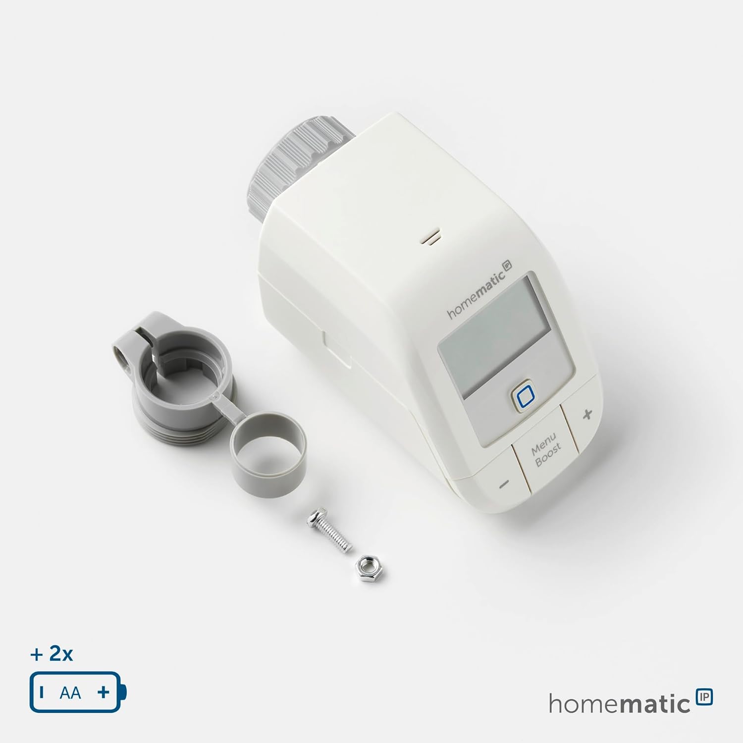 🧼 Zubehör & Pflege – Bundle of Homematic IP Smart Home Radiator Thermostat - Basic (2x), Digital Thermostat Heating, Control via App, Alexa, Google + Wall Thermostat - Basic, Digital Thermostat for Radiators – Bild 7