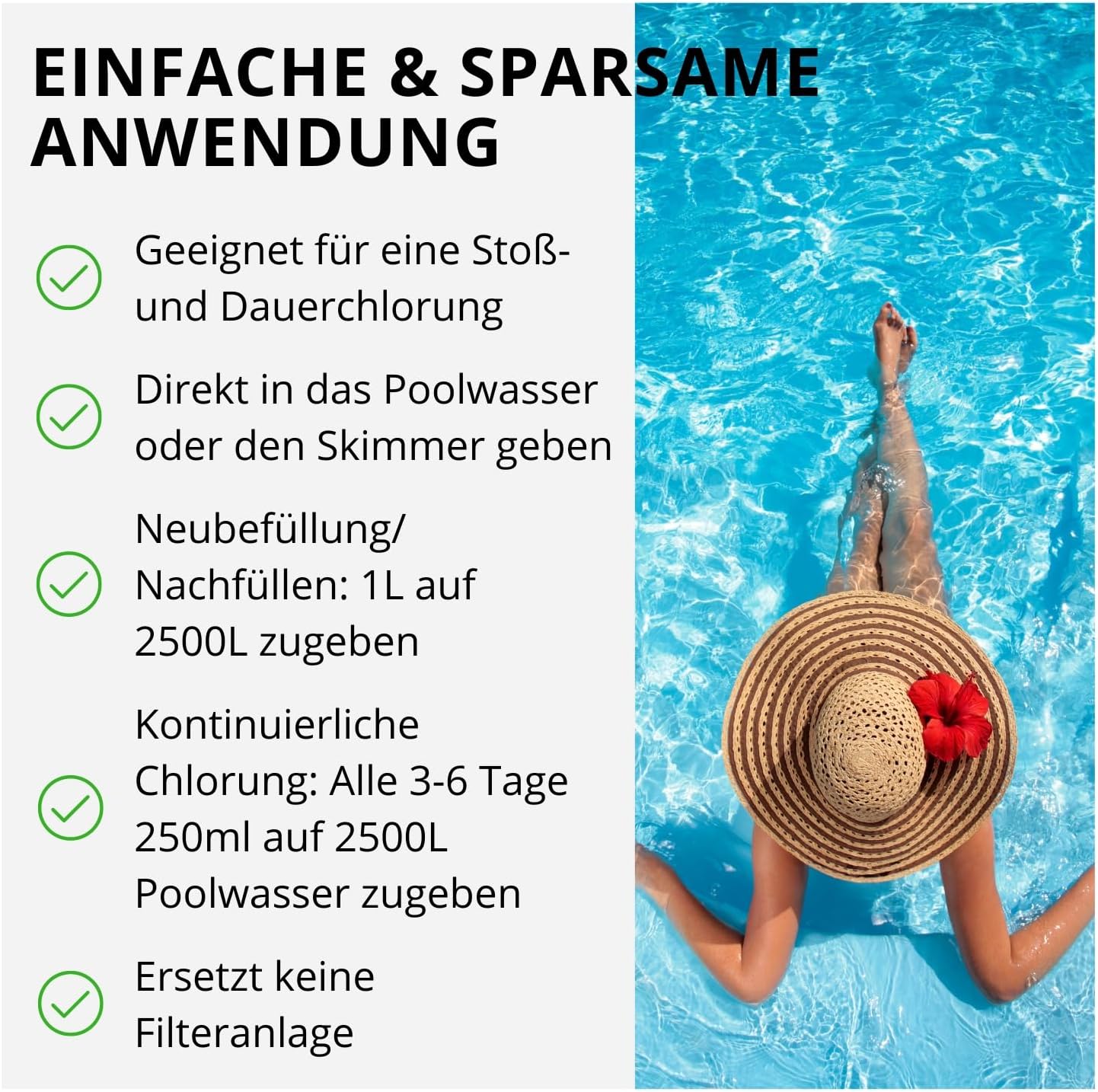 🧼 Zubehör & Pflege – Pool Booster Skin-friendly and Child-Friendly Product 10 Litres - Crystal Clear Water - Clear Pool Water - Pool Cleaner 100% Natural Agent – Bild 5