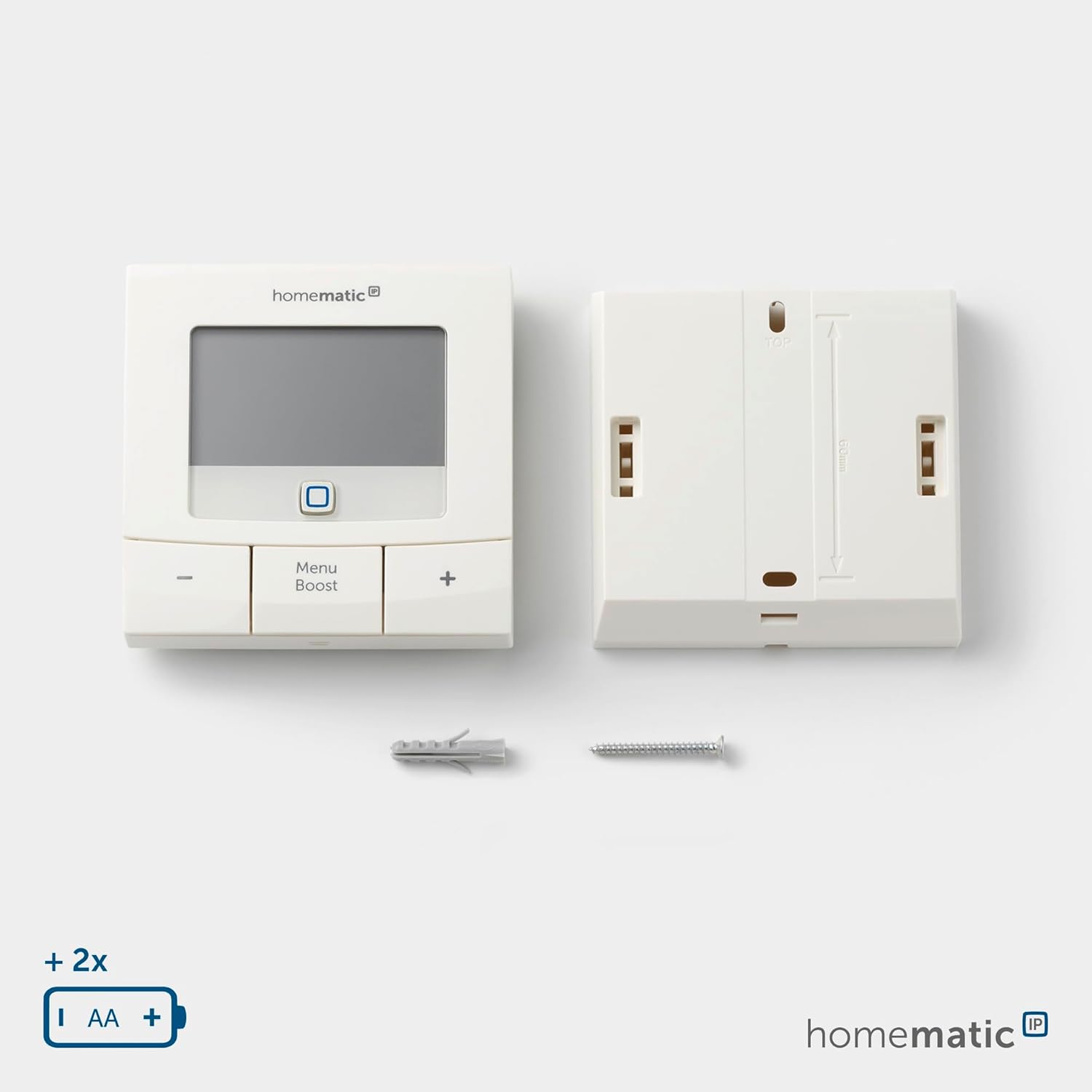 🧼 Zubehör & Pflege – Bundle of Homematic IP Smart Home Radiator Thermostat - Basic (2x), Digital Thermostat Heating, Control via App, Alexa, Google + Wall Thermostat - Basic, Digital Thermostat for Radiators – Bild 8