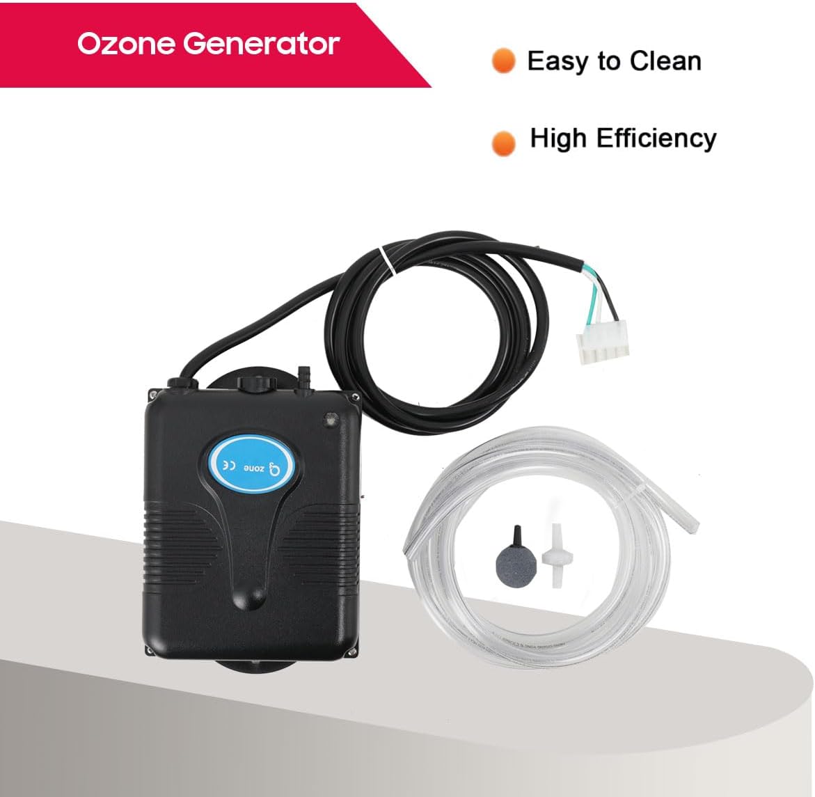 🧼 Zubehör & Pflege – Ozone Generator for Water and Air 200 mg/h Spa Ozone Generator Complete Replacement Set with Valve PVC Pipe for Whirlpool, Water, Vegetables, Fruit, Small Pools, Bathtubs – Bild 4