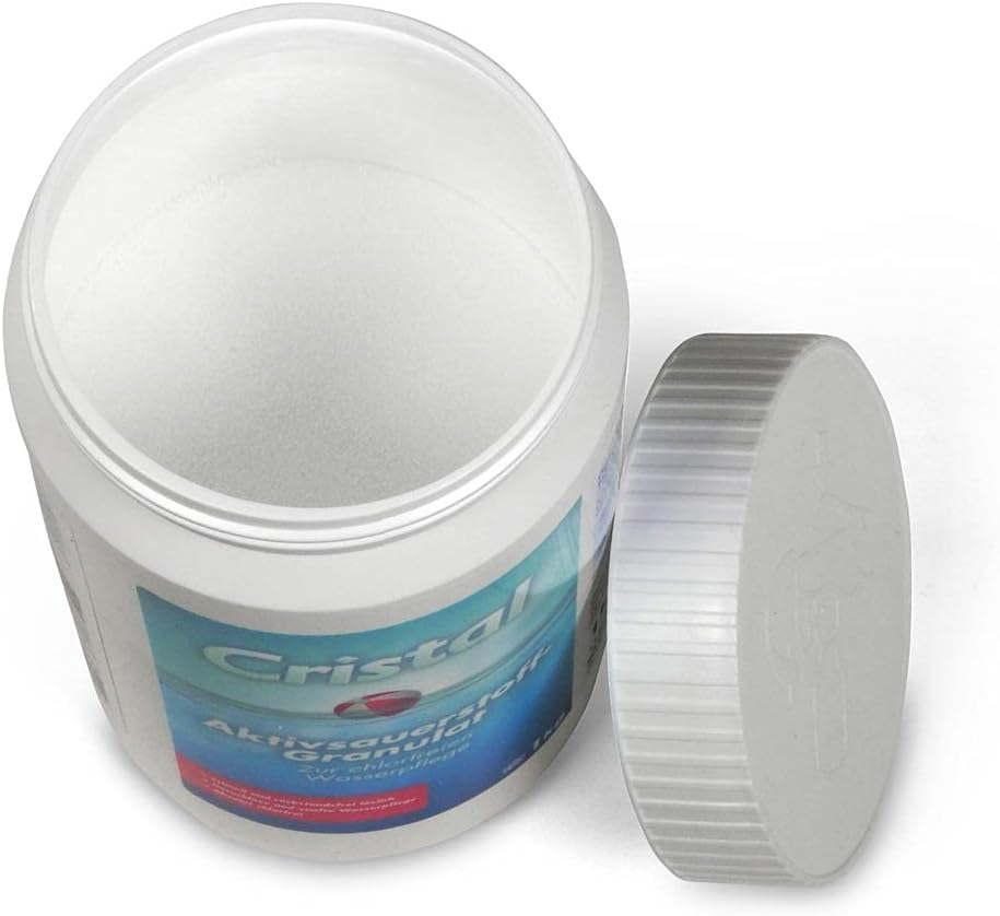 🧼 Zubehör & Pflege – Active Oxygen Granulate, 1.0 kg, Chlorine-Free Water Disinfection, Gentle and Odourless Alternative to Chlorine, Effective Water Disinfection, Requires Additional Cristal Active Oxygen Activator – Bild 2