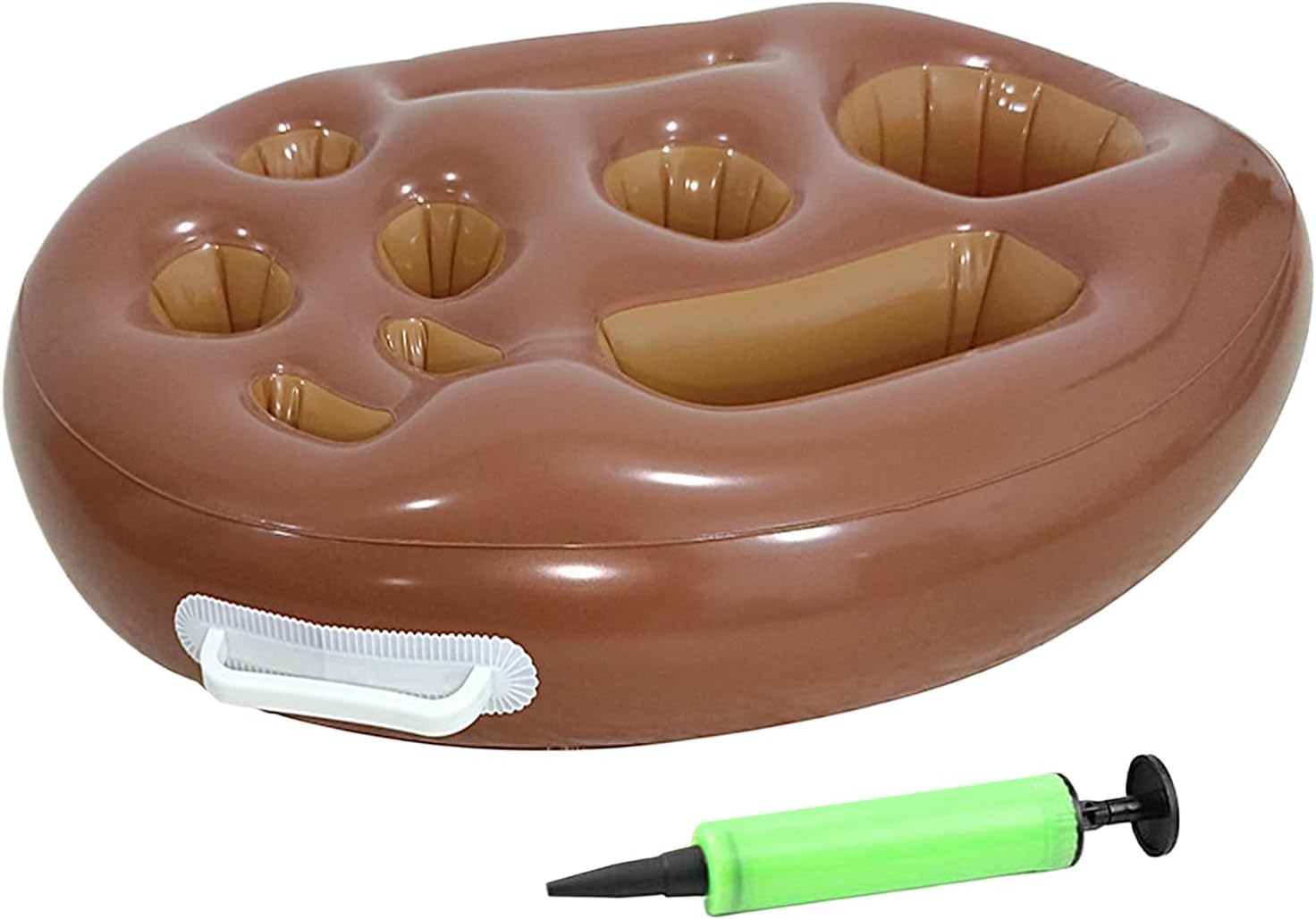 🎯 Whirlpool Gadgets – Pool Drink Holder 9 Holes Drink Organizer Large with Pump Foldable Tray for Outdoor Hot Tubs Deck Family Travel Birthday Picnic Pool Swimming Water Beach – Bild 6