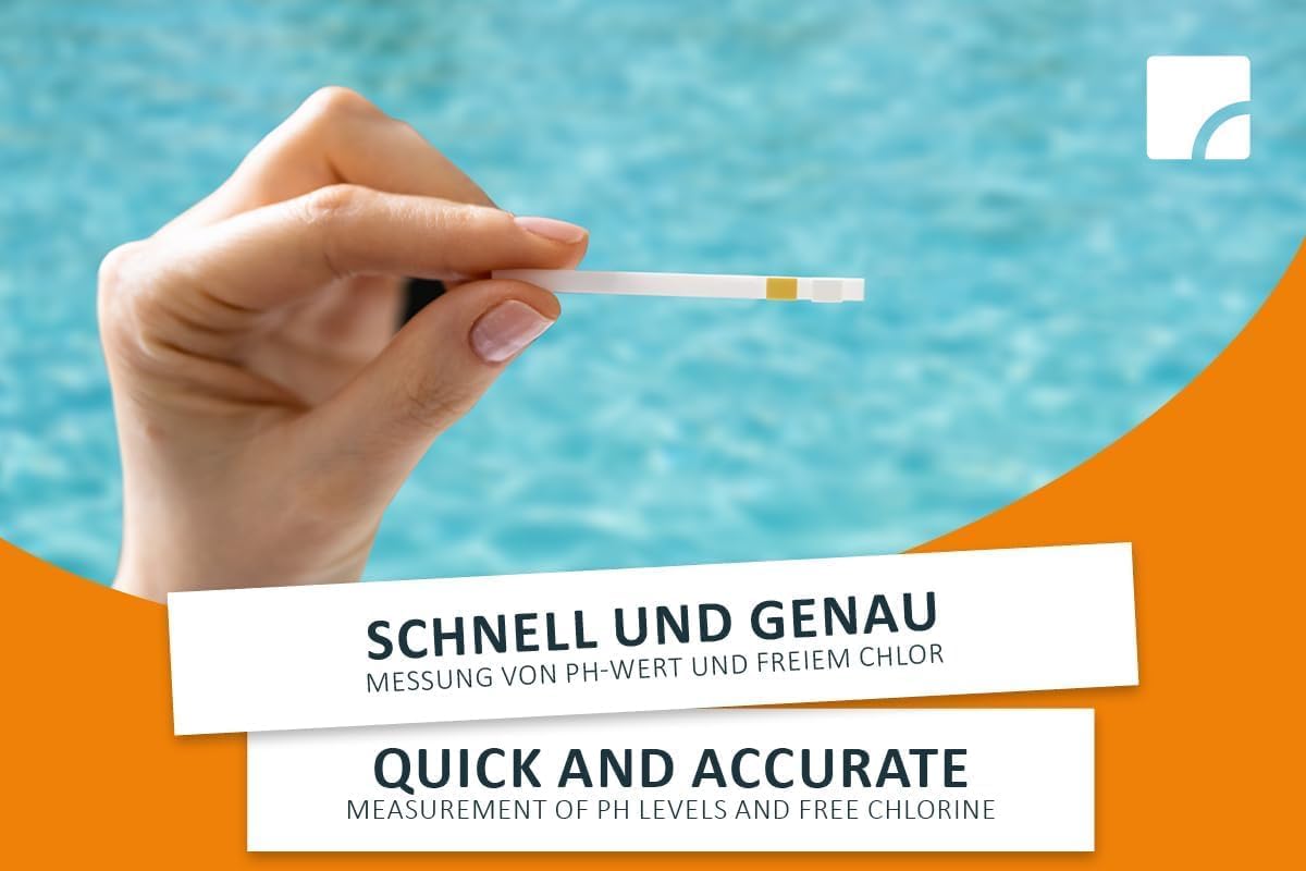 🧼 Zubehör & Pflege – Steinbach Pool Care Set | Chlorine Granules 1 kg & Quicktest Strips pH/Cl (Pack of 50) | for Shock Treatment & Water Analysis | Quick Dissolving & pH Neutral | for Pools & Hot Tubs – Bild 5